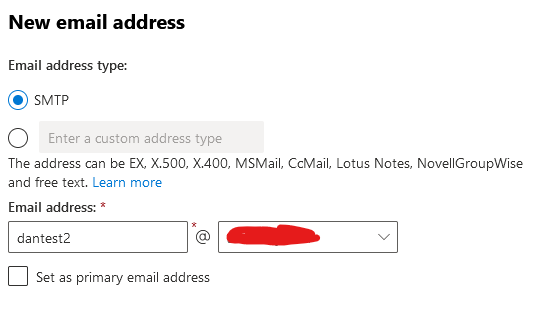 Add Additional Email Address in Exchange Online